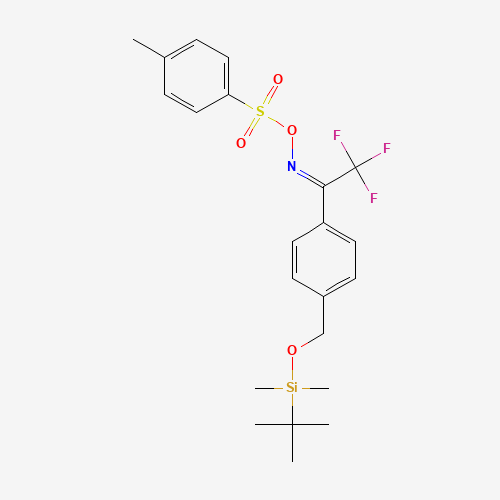 4-[2,2,2-Trifluoroethyl-1-O-((4-methylphenyl)sulfonyl)oxime]benzyl Alcohol tert-Butyl(dimethyl)silyl Ether (CAS: 87736-80-9) - Related Chemical Product
