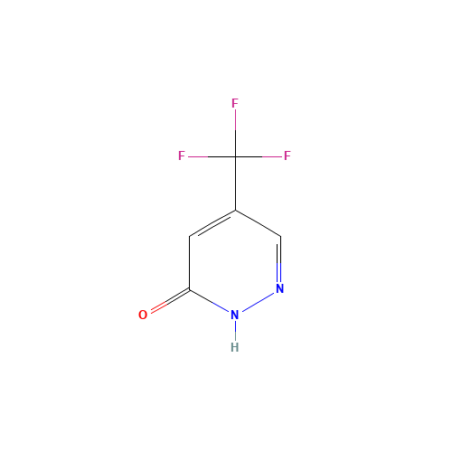 5-Trifluoromethyl-2H-pyridazine-3-one (CAS: 244268-34-6) - Chemical Structure and Molecular Formula 