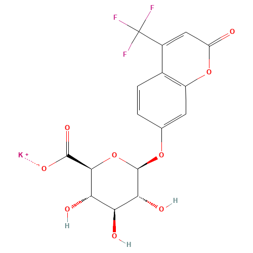 4-Trifluoromethylumbelliferyl b-D-Glucuronide Potassium Salt (CAS: 143547-78-8) - Related Chemical Product
