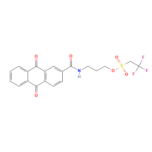 N-(3-Trifluoroethanesulfonyloxypropyl)anthraquinone-2-carboxamide (CAS: 661461-84-3) - Related Chemical Product