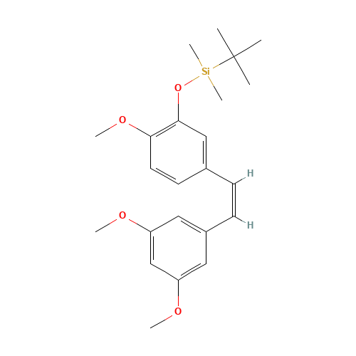 (Z)-3,4',5-Trimethoxy-3'-(tert-butyldimethylsilyloxy)stilbene (CAS: 586410-23-3) - Related Chemical Product