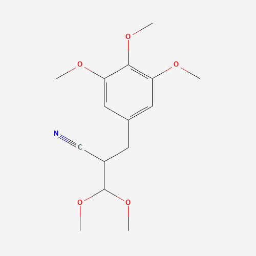 3,4,5-Trimethoxy-2'-cyano-di-hydrocinnamaldehyde Dimethylacetal (CAS: 7520-70-9) - Related Chemical Product