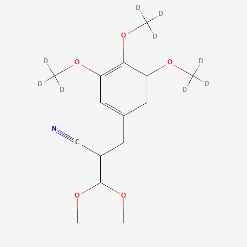 3,4,5-Trimethoxy-d9-2'-cyano-di-hydrocinnamaldehyde Dimethylacetal (CAS: 1185144-63-1) - Related Chemical Product