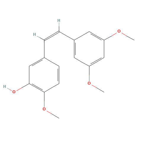 cis-3,4',5-Trimethoxy-3'-hydroxystilbene (CAS: 586410-08-4) - Related Chemical Product