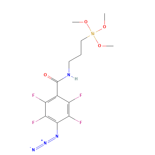 N-(3-Trimethoxysilylpropyl)-4-azido-2,3,5,6-tetrafluorobenzamide 90% (CAS: 298225-03-3) - Related Chemical Product