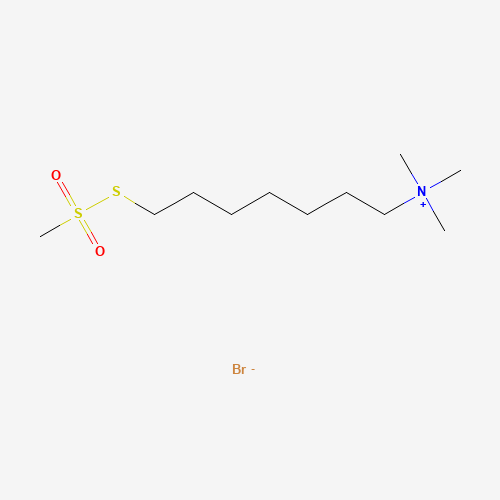 [7-(Trimethylammonium)hepyl] Methanethiosulfonate Bromide (CAS: 1159174-26-1) - Chemical Structure and Molecular Formula 