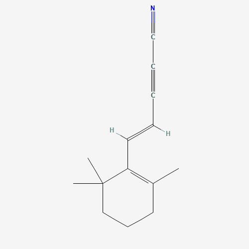 (E)-5-(2,6,6-Trimethyl-1-cyclohexen-1-yl)pent-4-en-2-ynenitrile (CAS: 173214-57-8) - Related Chemical Product