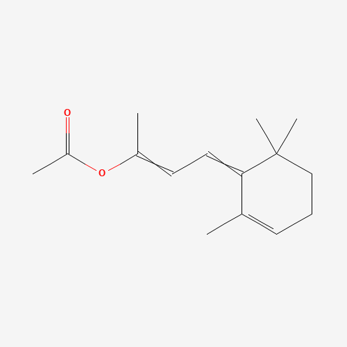 4-(2,6,6-Trimethyl-2-cyclohexen-1-ylidene)-2-acetoxybut-2-ene (CAS: 61693-39-8) - Related Chemical Product