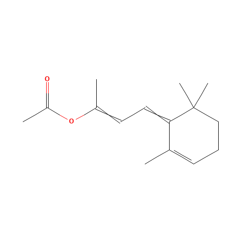 4-(2,6,6-Trimethyl-2-cyclohexen-1-ylidene)-2-acetoxybut-2-ene (CAS: 61693-39-8) - Related Chemical Product