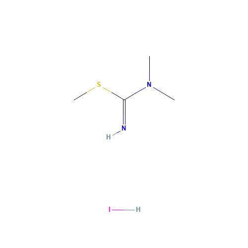 N,N'-S-Trimethylisothiouronium Iodide (CAS: 6972-04-9) - Chemical Structure and Molecular Formula 