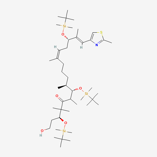 (3S,6R,7S,8S,12Z,15S,16E)-3,7,15-Tris-{[tert-butyl(dimethyl)silyl]oxy}-1-hydroxy-4,4,6,8,12,16-hexamethyl-17-(2-methyl-1,3-thiazol-4-yl)heptadeca-12,16-dien-5-one (CAS: 193146-53-1) - Related Chemical Product