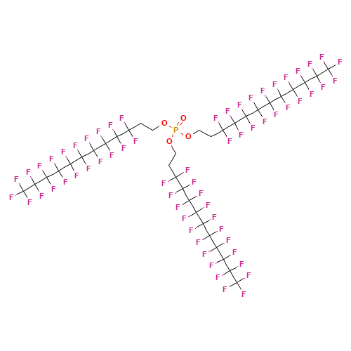 Tris[2-(perfluorodecyl)ethyl] Phosphate (CAS: 106554-16-9) - Chemical Structure and Molecular Formula 