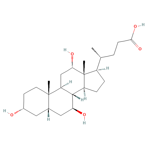 Ursocholic Acid (CAS: 2955-27-3) - Chemical Structure and Molecular Formula 