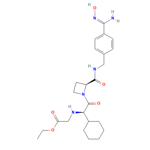 Ximelagatran (CAS: 192939-46-1) - Chemical Structure and Molecular Formula 