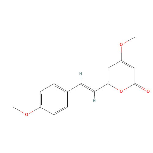 Yangonin (CAS: 500-62-9) - Chemical Structure and Molecular Formula 
