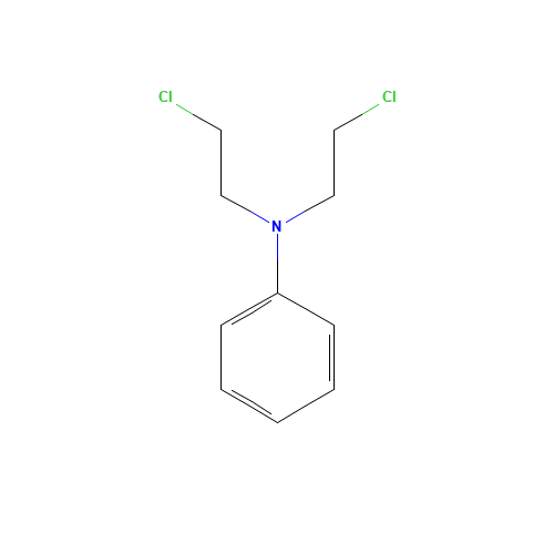 NN-Bis(2-chloroethyl)aniline (CAS: 553-27-5) - Chemical Structure and Molecular Formula 