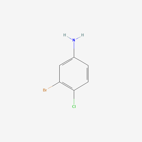 3-Bromo-4-chloroaniline (CAS: 823-54-1) - Chemical Structure and Molecular Formula 