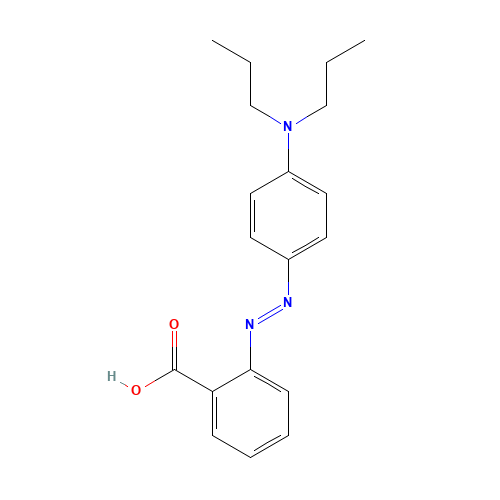 4-(2-Carboxyphenylazo)-NN-dipropylaniline (CAS: 2641-01-2) - Chemical Structure and Molecular Formula 