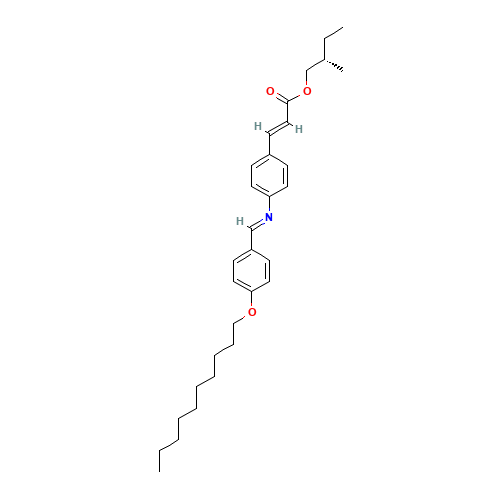4-Decyloxybenzylidene 4-aminocinnamic acid L-2-methylbutyl ester (CAS: 60951-46-4) - Related Chemical Product