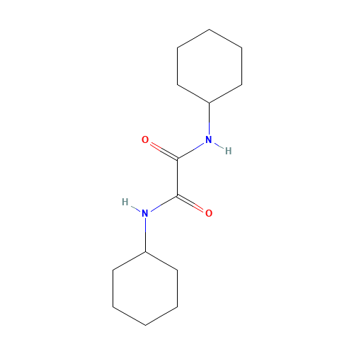 NN'-Dicyclohexyloxamide (CAS: 3299-64-7) - Chemical Structure and Molecular Formula 