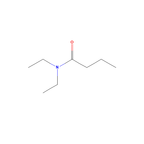 NN-Diethylbutyramide (CAS: 1114-76-7) - Chemical Structure and Molecular Formula 