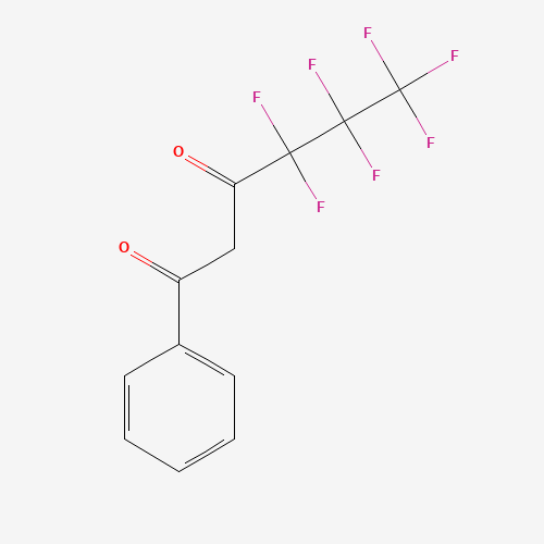 4,4,5,5,6,6,6-Heptafluoro-1-phenyl-1,3-hexanedione (CAS: 53580-21-5) - Chemical Structure and Molecular Formula 