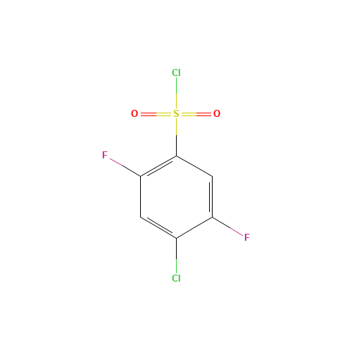 4-Chloro-2,5-difluorobenzenesulfonyl chloride (CAS: 286932-78-3) - Chemical Structure and Molecular Formula 