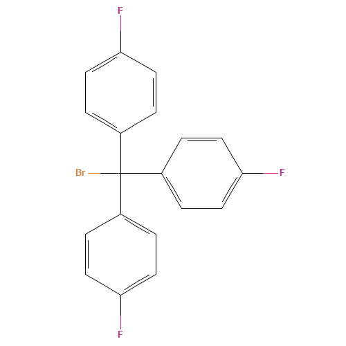 4,4',4''-Trifluorotrityl bromide (CAS: 200004-38-2) - Chemical Structure and Molecular Formula 