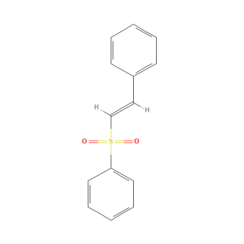 Phenyl trans-styryl sulfone (CAS: 5418-11-1) - Chemical Structure and Molecular Formula 