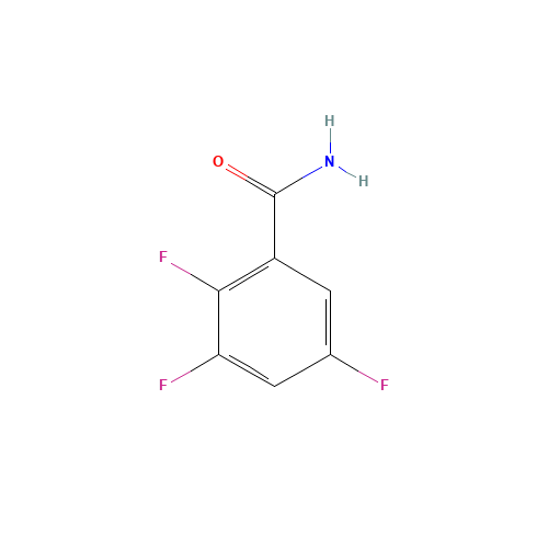 2,3,5-Trifluorobenzamide (CAS: 238403-46-8) - Chemical Structure and Molecular Formula 