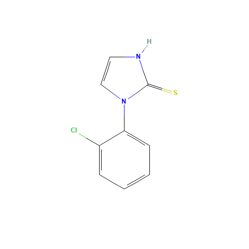 1-(2-Chlorophenyl)imidazoline-2-thione (CAS: 51581-47-6) - Chemical Structure and Molecular Formula 