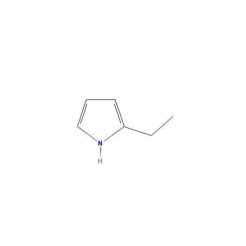 2-Ethylpyrrole (CAS: 1551-06-0) - Chemical Structure and Molecular Formula 