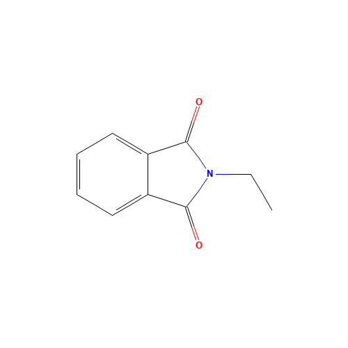 N-Ethylphthalimide (CAS: 5022-29-7) - Chemical Structure and Molecular Formula 