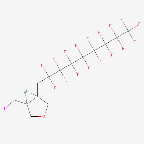 3-(Iodomethyl)-4-(1H,1H-perfluorononyl)-tetrahydrofuran (CAS: 131771-31-8) - Chemical Structure and Molecular Formula 