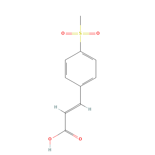 3-[4-(Methylsulfonyl)phenyl]-(2E)-propenoic acid (CAS: 5345-30-2) - Related Chemical Product