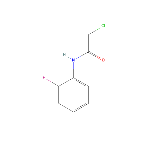 2-Chloro-N-(2-fluorophenyl)acetamide (CAS: 347-66-0) - Chemical Structure and Molecular Formula 