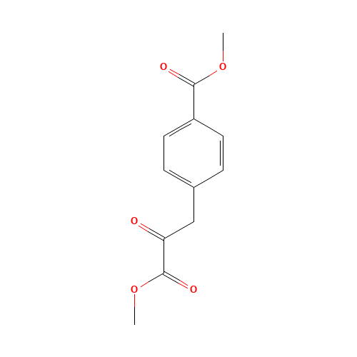 Methyl 4-methoxycarbonylbenzoylacetate (CAS: 125369-26-8) - Chemical Structure and Molecular Formula 