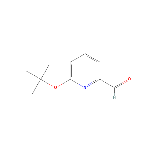 6-tert-Butoxypyridine-2-carboxaldehyde (CAS: 195044-13-4) - Chemical Structure and Molecular Formula 