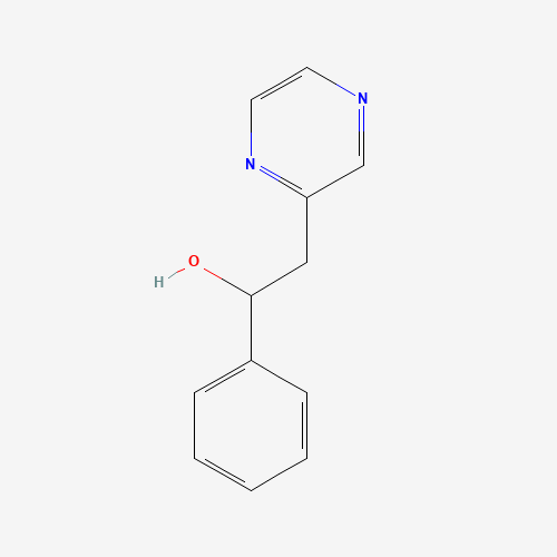 1-Phenyl-2-(pyrazin-2-yl)ethanol (CAS: 36914-69-9) - Chemical Structure and Molecular Formula 