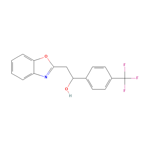2-Benzoxazol-2-yl-1-(4-trifluoromethylphenyl)-ethanol (CAS: 502625-50-5) - Related Chemical Product