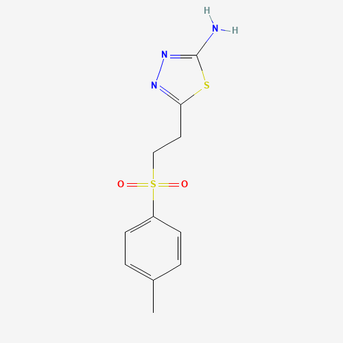 5-[2-(Toluene-4-sulfonyl)ethyl]-[1,3,4]-thiadiazol-2-ylamine (CAS: 302956-47-4) - Related Chemical Product