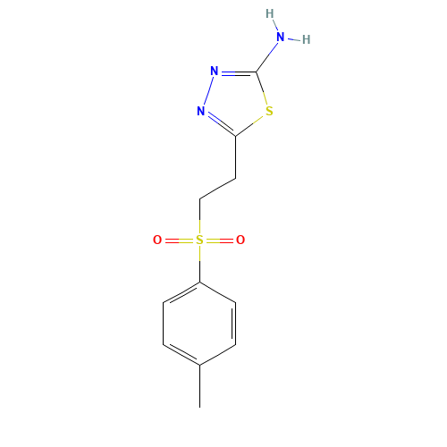 5-[2-(Toluene-4-sulfonyl)ethyl]-[1,3,4]-thiadiazol-2-ylamine (CAS: 302956-47-4) - Related Chemical Product