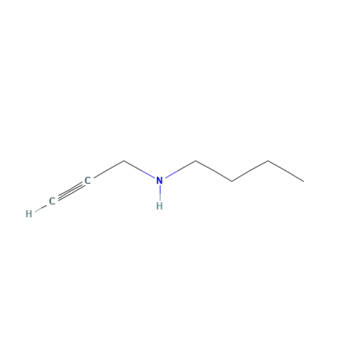 Butylprop-2-ynylamine (CAS: 44768-33-4) - Chemical Structure and Molecular Formula 