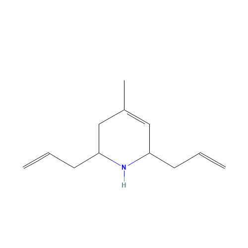 2,6-Diallyl-4-methyl-1,2,3,6-tetrahydropyridine (CAS: 436088-93-6) - Chemical Structure and Molecular Formula 