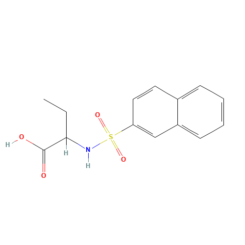 2-(Naphthalene-2-sulfonylamino)butyric acid (CAS: 145730-98-9) - Chemical Structure and Molecular Formula 