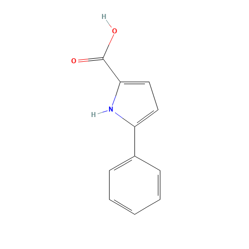 5-Phenyl-1H-pyrrole-2-carboxylic acid (CAS: 6636-06-2) - Chemical Structure and Molecular Formula 