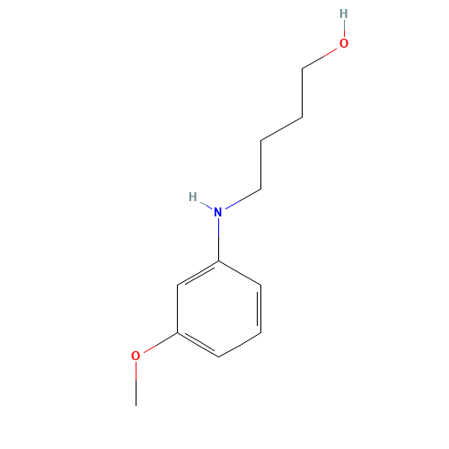 4-(3-Methoxy-phenylamino)-butan-1-ol (CAS: 356539-28-1) - Chemical Structure and Molecular Formula 
