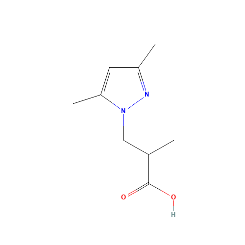 3-(3,5-Dimethyl-pyrazol-1-yl)-2-methyl-propionic acid (CAS: 436086-92-9) - Related Chemical Product
