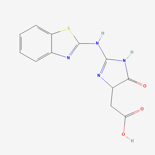 [2-(Benzothiazol-2-ylamino)-5-oxo-4,5-dihydro-3H-imidazol-4-yl]-acetic acid (CAS: 436811-21-1) - Related Chemical Product