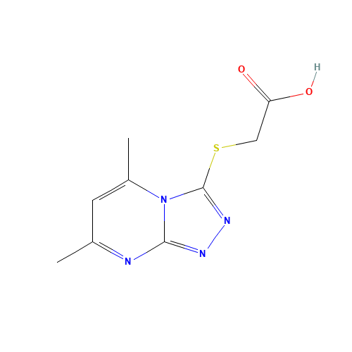 (5,7-Dimethyl-[1,2,4]triazolo[4,3-a]pyrimidin-3-ylsulfanyl)-acetic acid (CAS: 41266-71-1) - Related Chemical Product